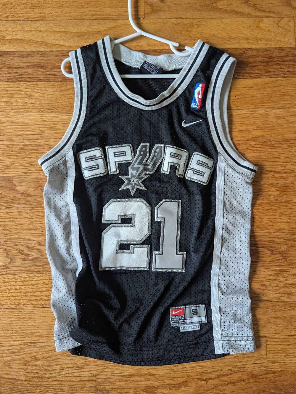 Spurs #21 Duncan Youth Basketball Jersey, S